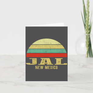 New Jal Mexico Vintage Retro Sunset Card
