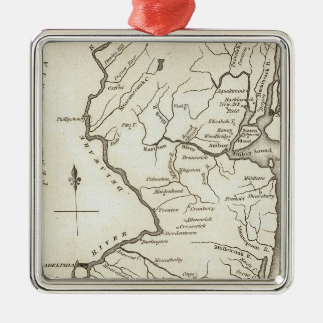 New Jersey 13 Metal Ornament (Front)