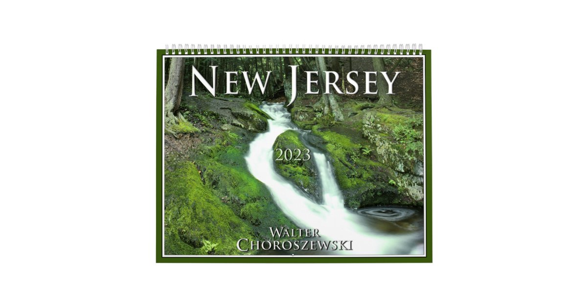 NEW JERSEY 2023 Calendar by Walter Choroszewski Zazzle
