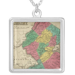 New Jersey 3 Silver Plated Necklace