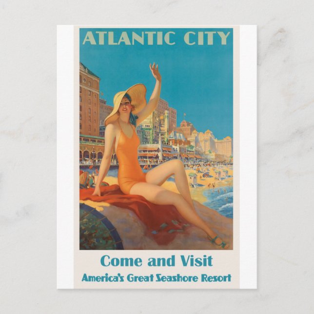New Jersey America Vintage Travel Postcard (Front)