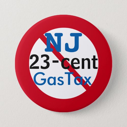 New Jersey Anti 23 Cents Gas Tax 3 Button