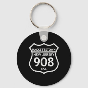 New Jersey Area Code 908 Hackettstown, Nj Home Sta Keychain