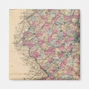 New Jersey Atlas map Magnet