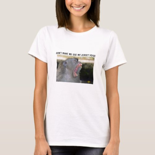 NEW JERSEY BABOON TEE SHIRT