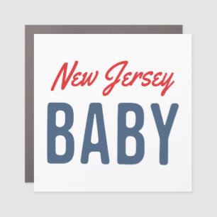 New Jersey Baby Car Magnet