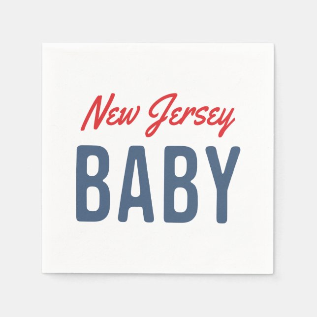 New Jersey Baby Napkins (Front)