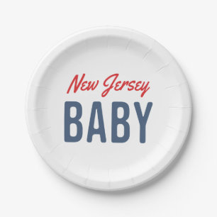New Jersey Baby Paper Plates