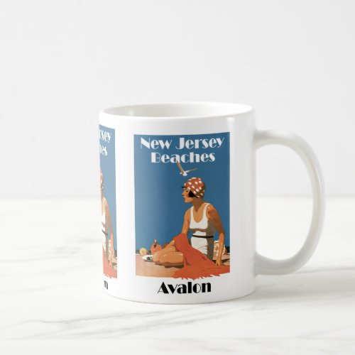 New Jersey Beaches  Avalon Coffee Mug