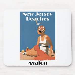 New Jersey Beaches ~ Avalon Mouse Pad