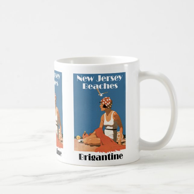 New Jersey Beaches ~ Brigantine Coffee Mug (Right)