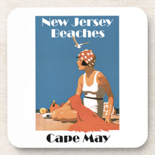 New Jersey Beaches ~ Cape May Beverage Coaster