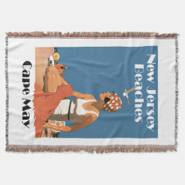 New Jersey Beaches ~ Cape May Throw Blanket