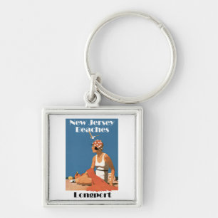 New Jersey Beaches ~ Longport Keychain
