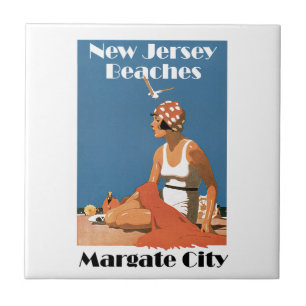 New Jersey Beaches ~ Margate City Ceramic Tile