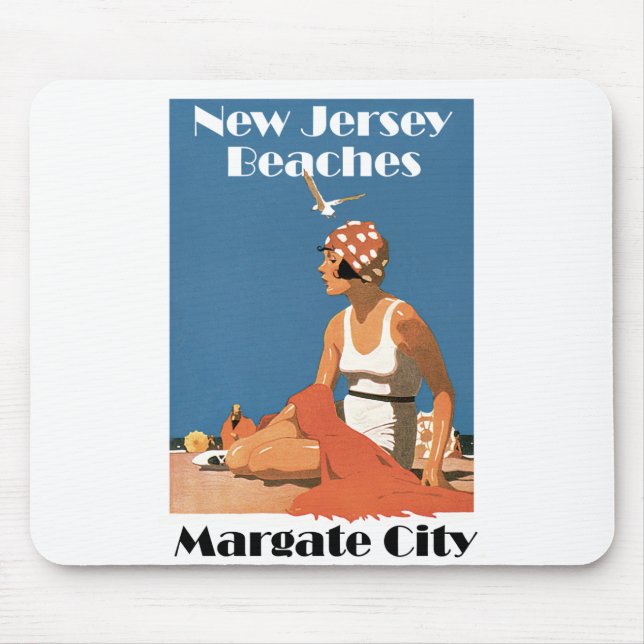 New Jersey Beaches ~ Margate City Mouse Pad (Front)
