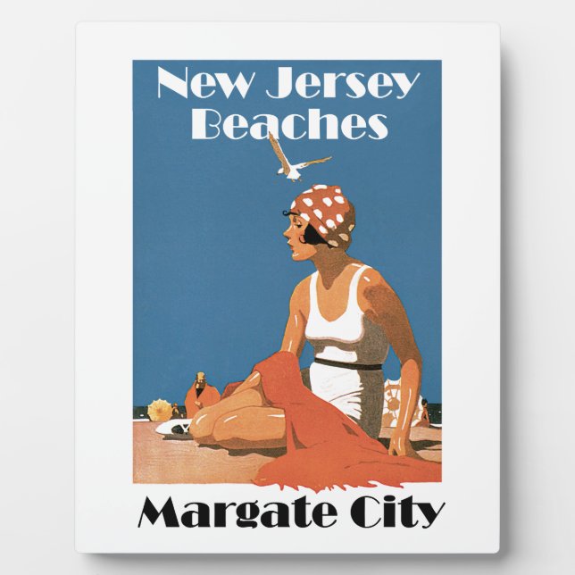 New Jersey Beaches ~ Margate City Plaque (Front)