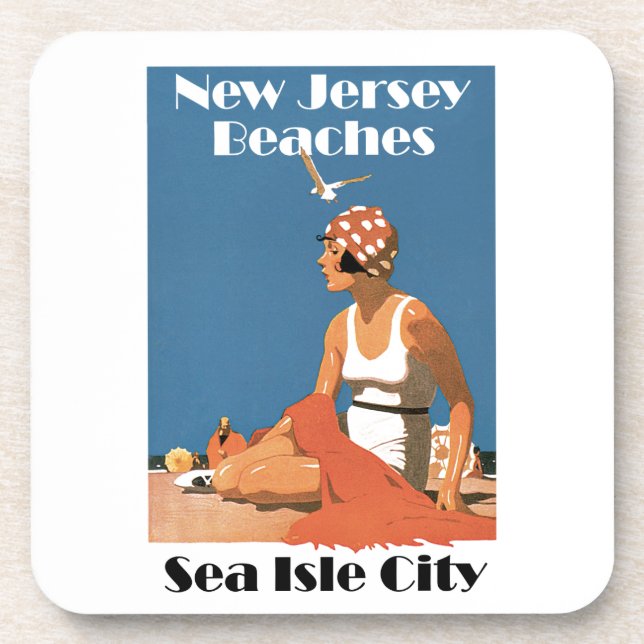 New Jersey Beaches ~ Sea Isle City Coaster (Front)