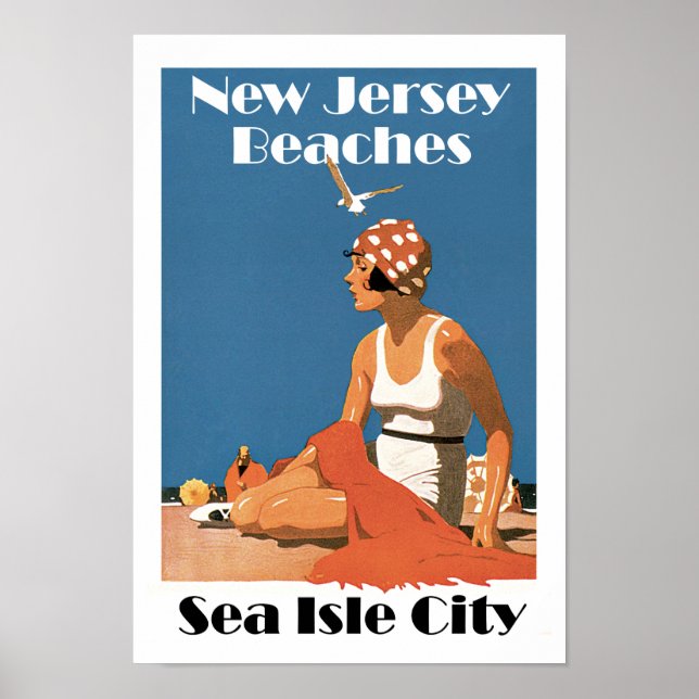 New Jersey Beaches ~Sea Isle City Poster (Front)