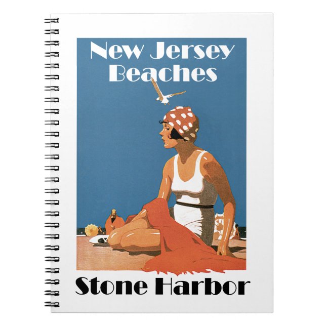 New Jersey Beaches ~ Stone Harbor Notebook (Front)