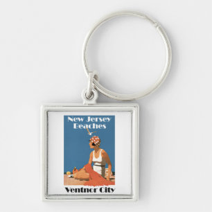 New Jersey Beaches ~ Ventnor City Keychain
