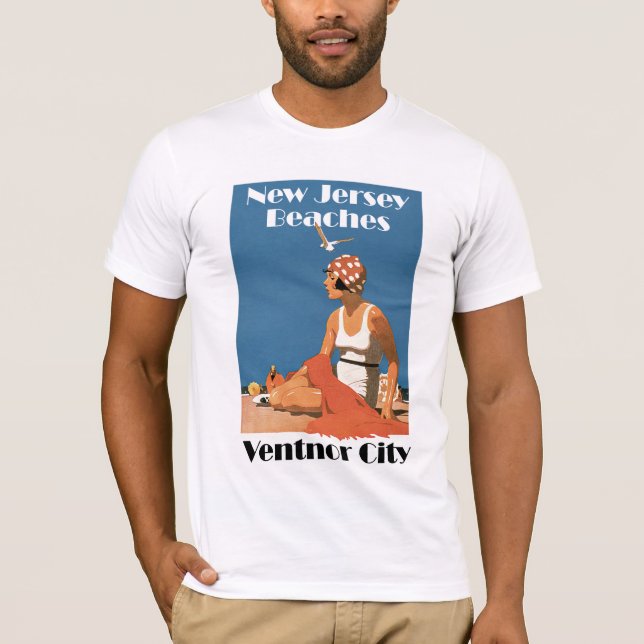 New Jersey Beaches ~ Ventnor City T-Shirt (Front)