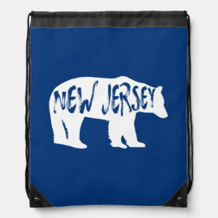 New Jersey Bear Drawstring Bag