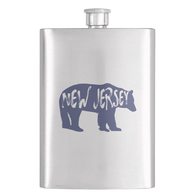 New Jersey Bear Flask (Front)
