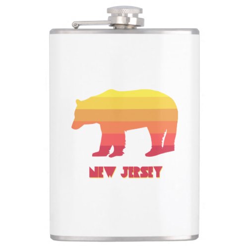 New Jersey Bear Rainbow Flask