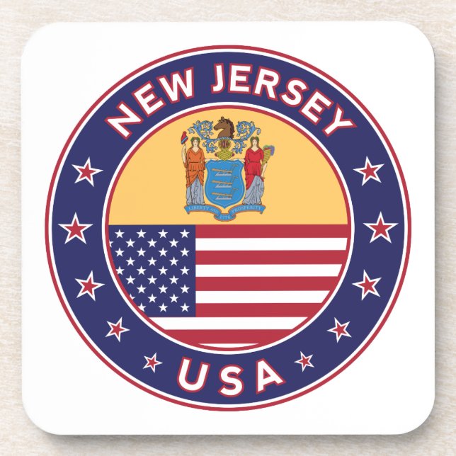 New Jersey Beverage Coaster (Front)