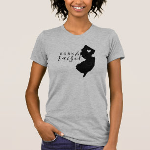 New Jersey Born and Raised State Tee