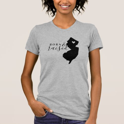 New Jersey Born and Raised State Tee