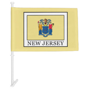 New Jersey Car Flag