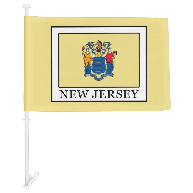 New Jersey Car Flag (Front)