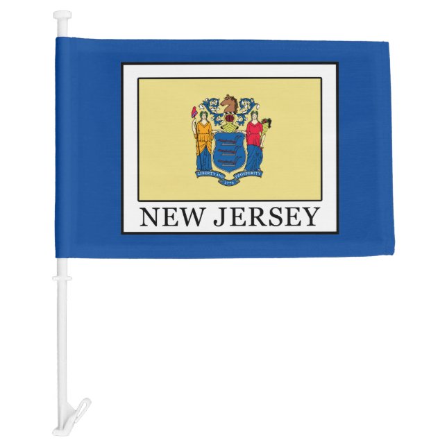 New Jersey Car Flag (Front)