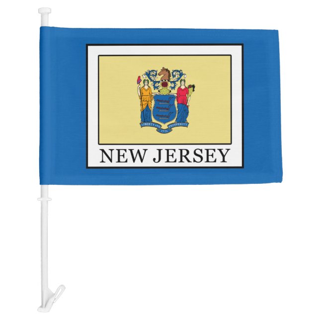 New Jersey Car Flag (Front)