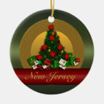 New Jersey Christmas Tree Ornament at Zazzle