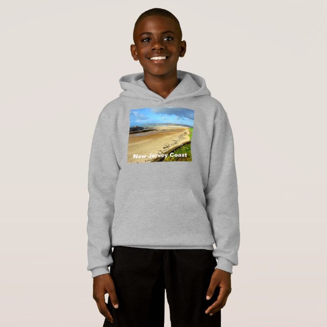 New Jersey Coast NJ State Kids' Hoodie (Front Full)
