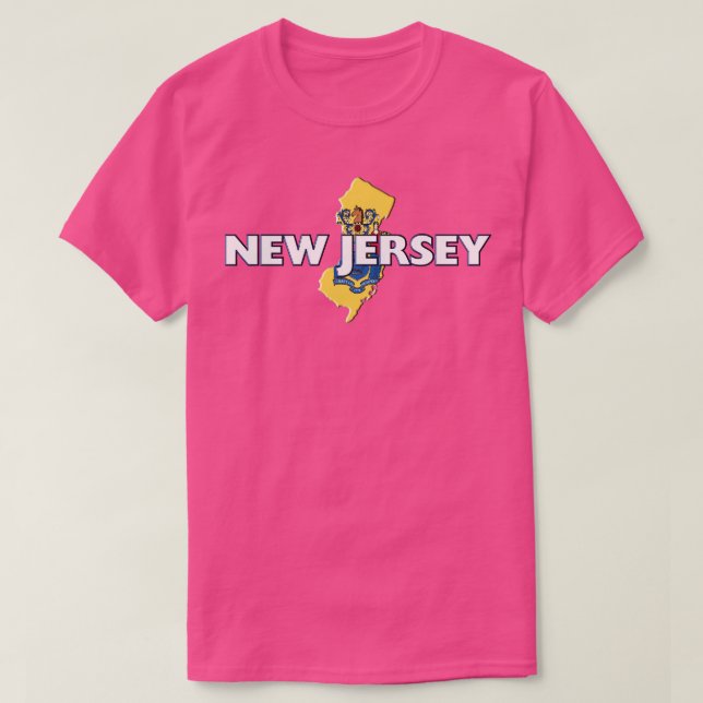 New Jersey Colored State T-Shirt (Design Front)