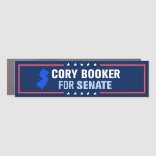 New Jersey Cory Booker for Senate Bumper Car Magnet