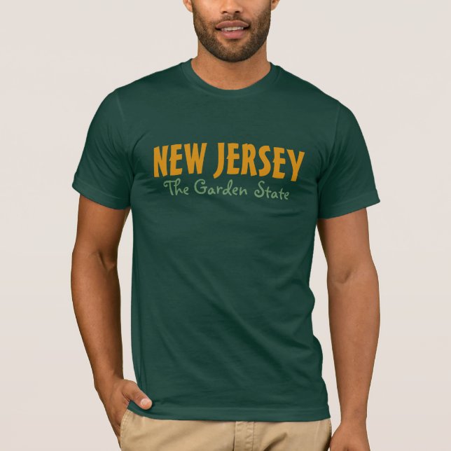 NEW JERSEY custom text clothing T-Shirt (Front)