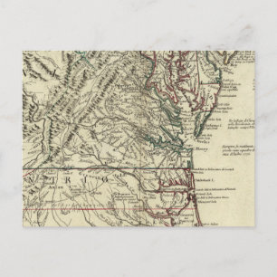 New Jersey, Delaware, Virginia, North Carolina Postcard