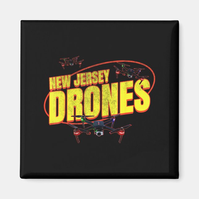 New Jersey Drones Funny Mystery Drones In New Jers Magnet (Front)