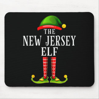 New Jersey Elf Christmas Matching Family Group Pjs Mouse Pad