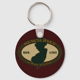 New Jersey Est. 1787 Keychain