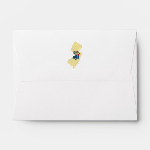 New Jersey flag and map Envelope