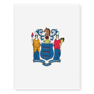 New Jersey flag for Temporary Tattoos