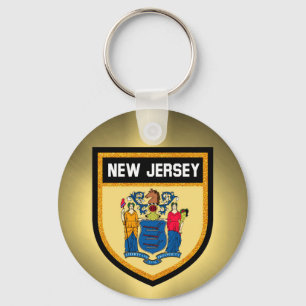 New Jersey Flag Keychain