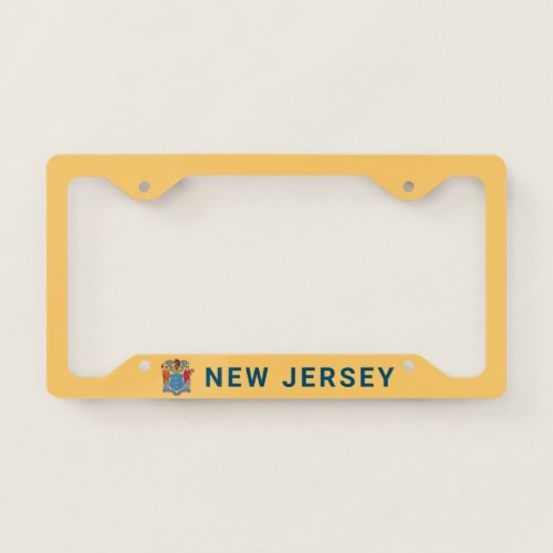 New Jersey Flag License Plate Frame