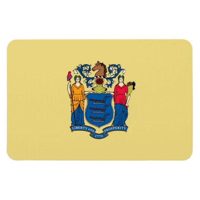 New Jersey flag Magnet (Horizontal)
